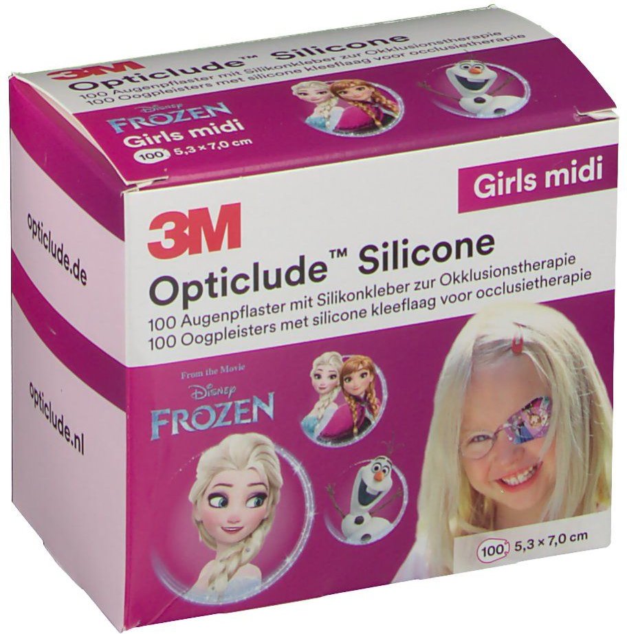 Opticlude Silicone Disney girls midi 5,3x7 cm 100 St Pflaster