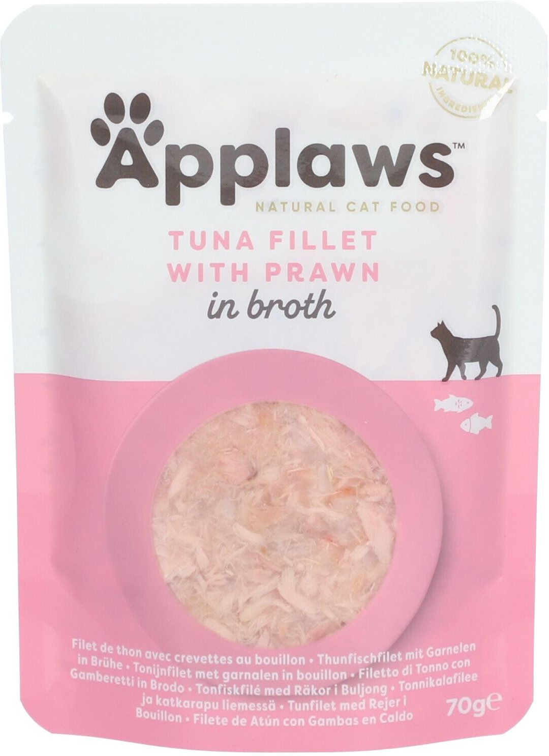Thumbnail - Applaws Nassfutter im Beutel mit Thunfisch und Garnele für Katzen 70 g Futter