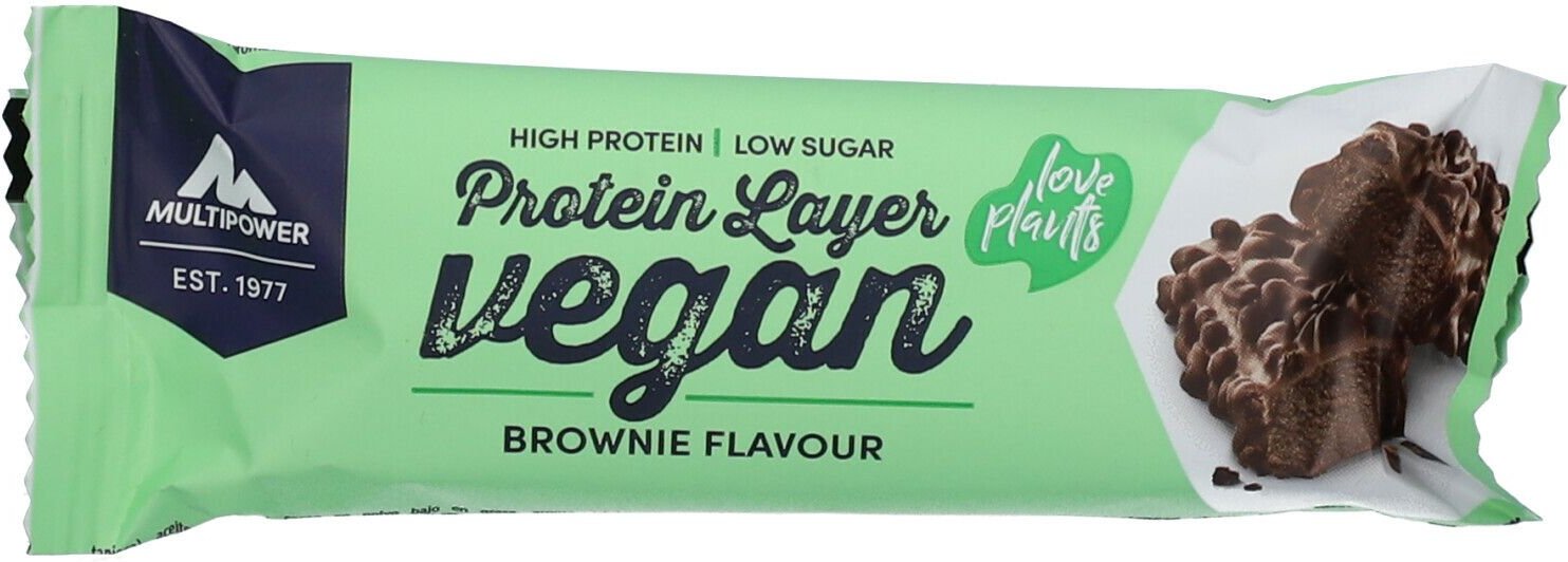 Multipower Vegan Protein Layer Brownie 55g 55 g Riegel