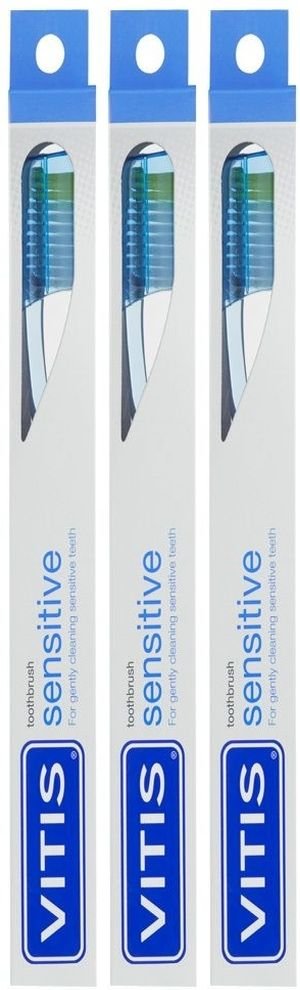 Vitis Sensitive Zahnbuerst x3 3x1 St Zahnbürste