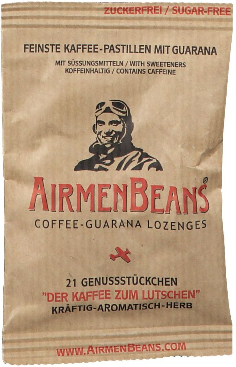 Airmenbeans feinste Kaffee Pastillen m.Guarana 21 St