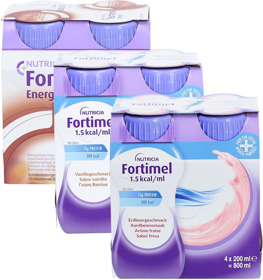 Fortimel 1.5 kcal Schokoladengeschmack & 3x4x200 ml Flüssigkeit