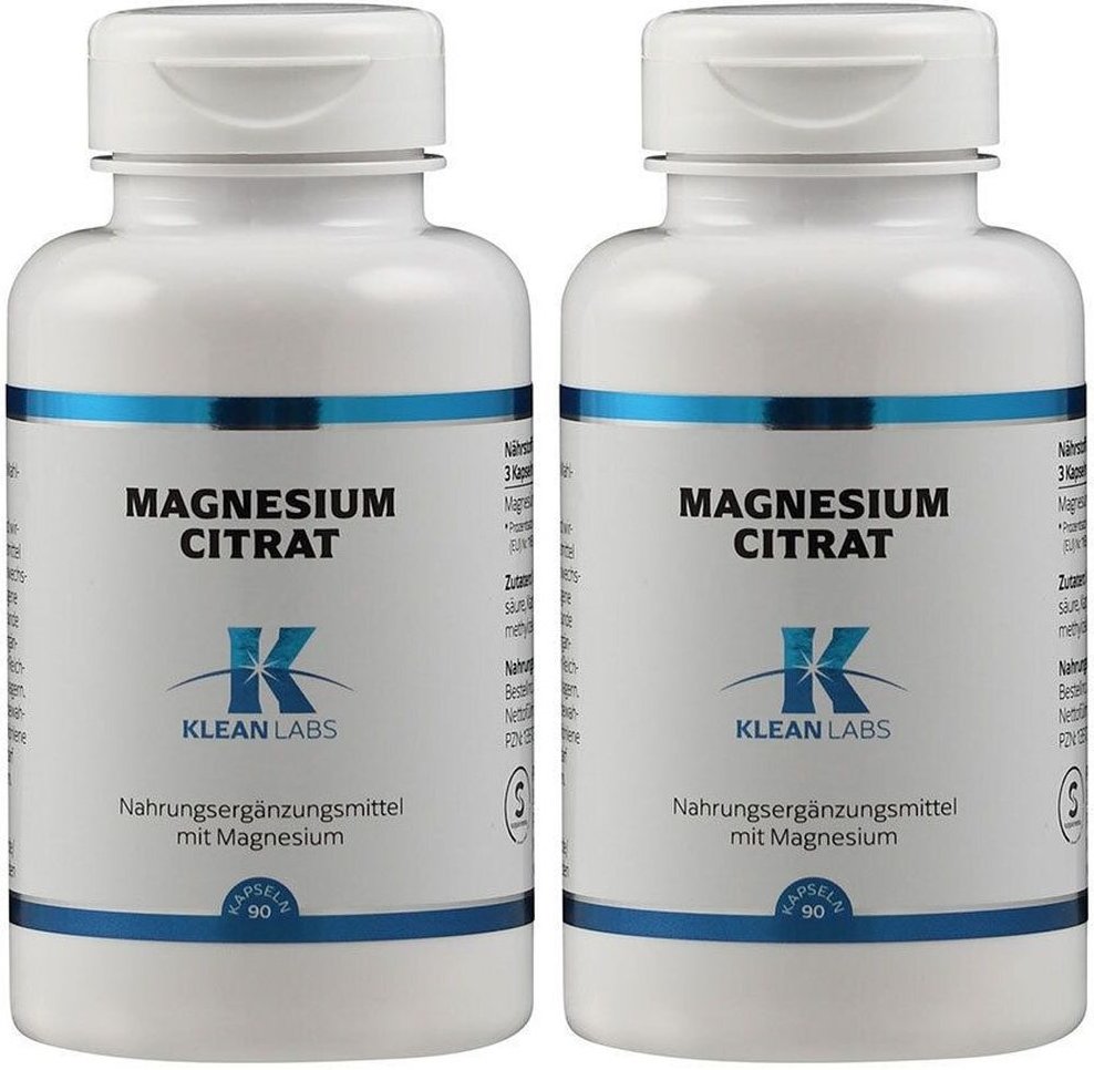 Magnesium Citrat Klean Labs Kapseln 2x 2x90 St