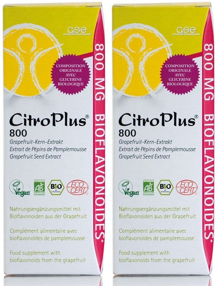 GSE CitroPlus 800 Bio Grapefruit Kern Extr.Liquid. 2x 2x50 ml Liquidum