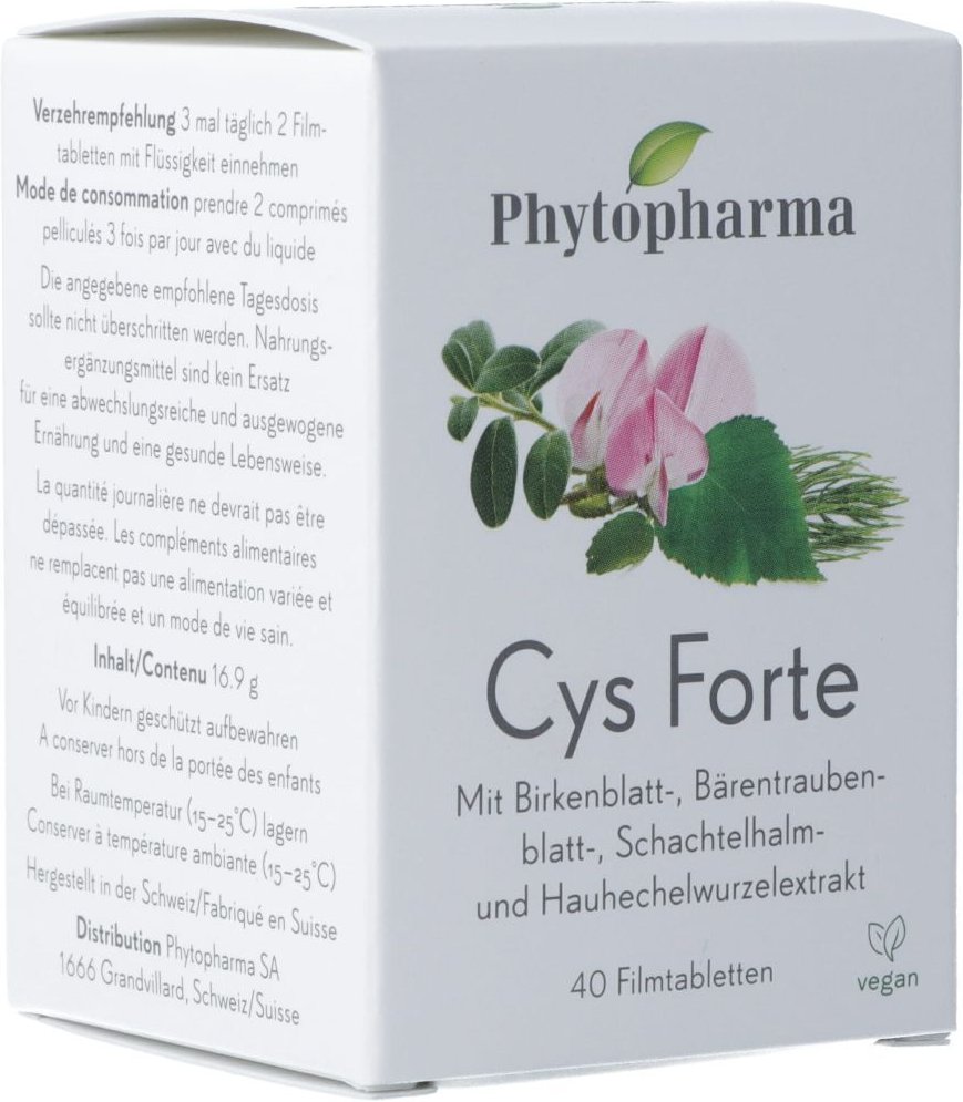 Phytopharma Cys Forte Filmtabl 40 Stk St Filmtabletten