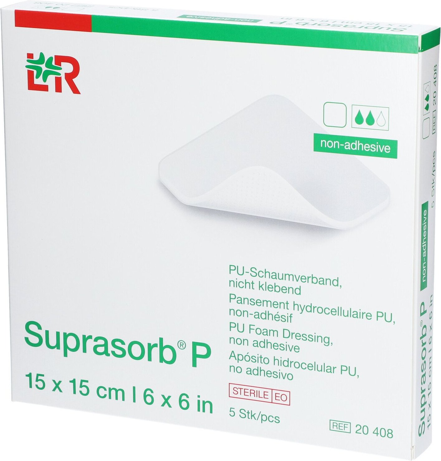 Suprasorb P PU-Schaumv.nicht klebend 15x15 cm