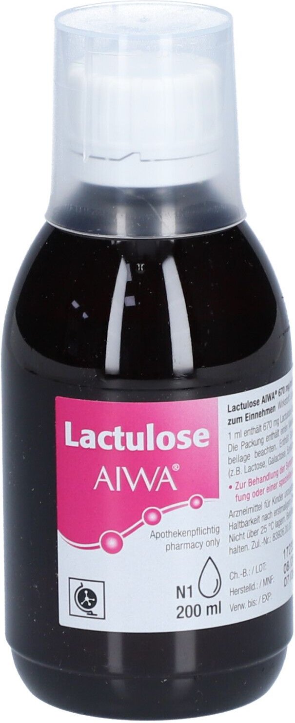 Lactulose Aiwa 670 mg/ml Lösung zum Einnehmen 200 ml