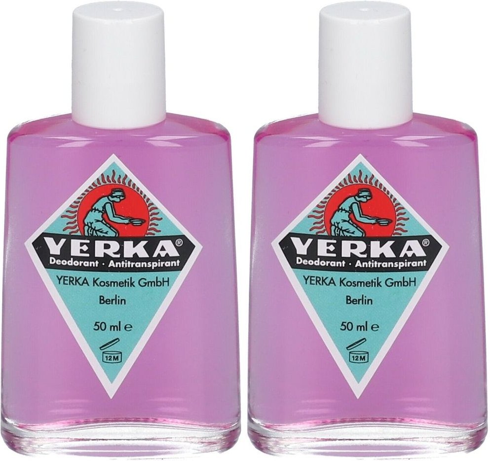 Yerka Deodorant Antitranspirant 2x 2x50 ml Flüssigkeit