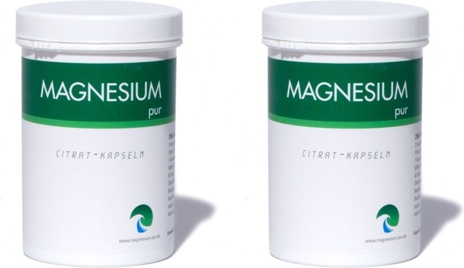 Magnesium PUR Citrat Kapseln 2x 2x250 St