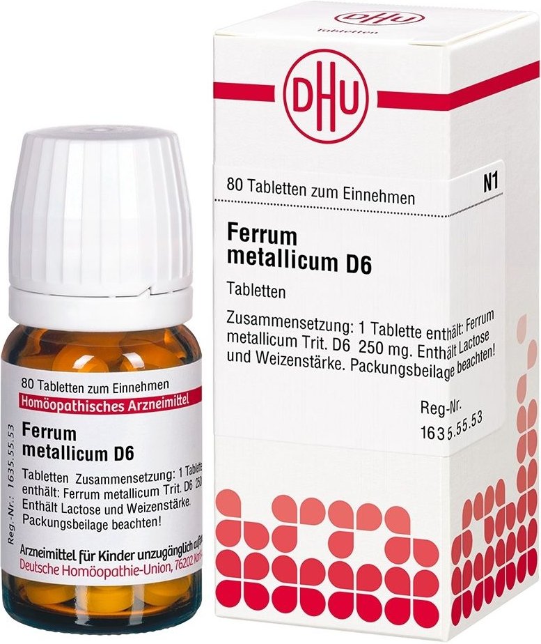 DHU Ferrum metallicum D 6 Tabletten