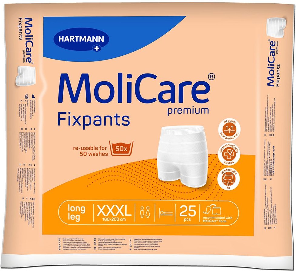 Molicare Premium Fixpants long leg Gr.XXXL 25 St Fixierhosen