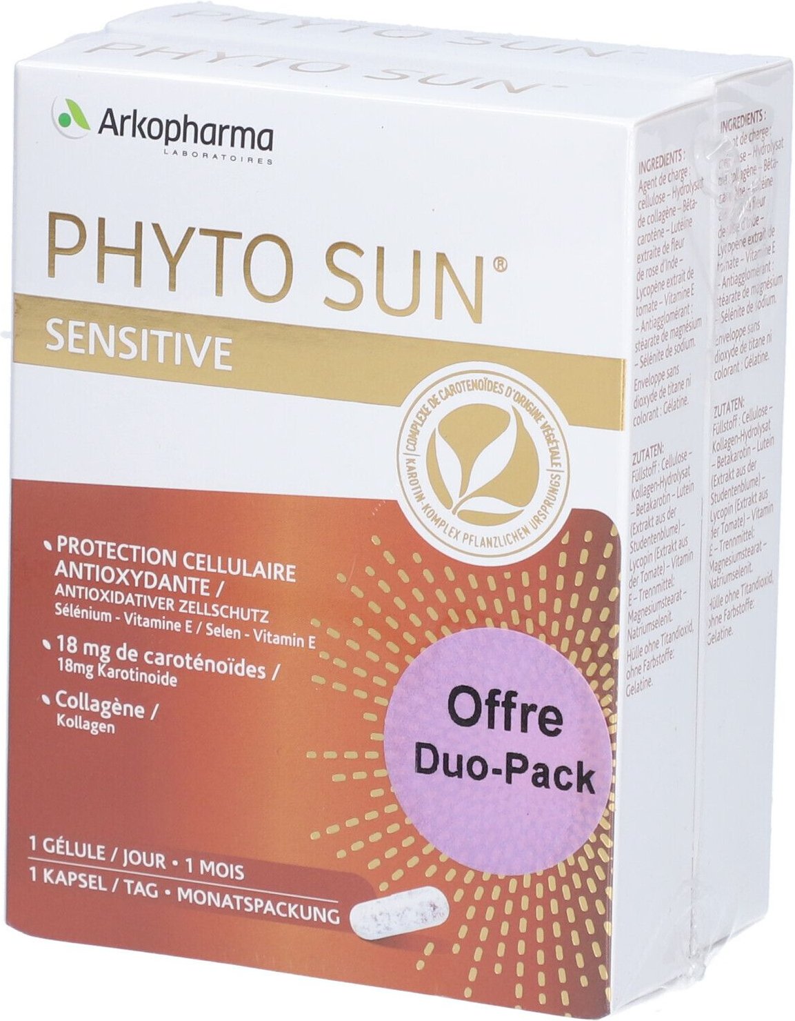 Thumbnail - Phyto SUN Sensitiv Kaps Duo 2 x 30 Stk St Kapseln