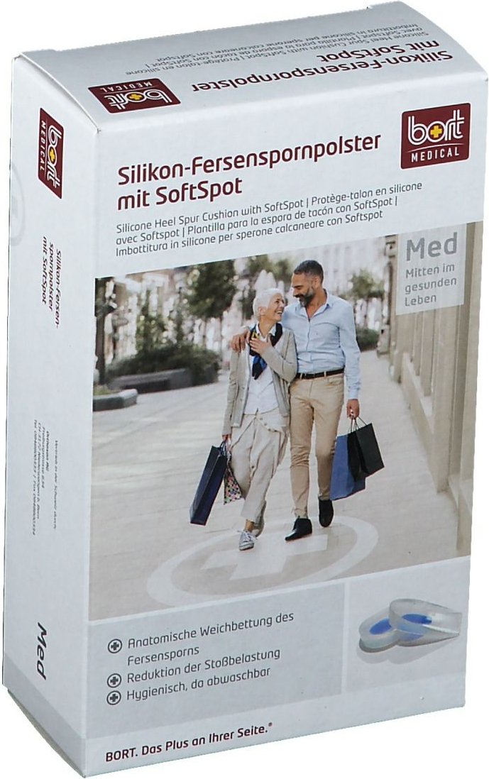 Bort Silikon Fersenspornpolster m.SoftSpot S 2 St Einlagen