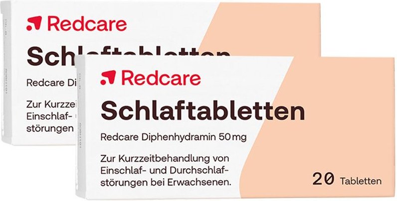 2x Schlaftabletten RedCare Diphenhydramin 2x20 St Tabletten