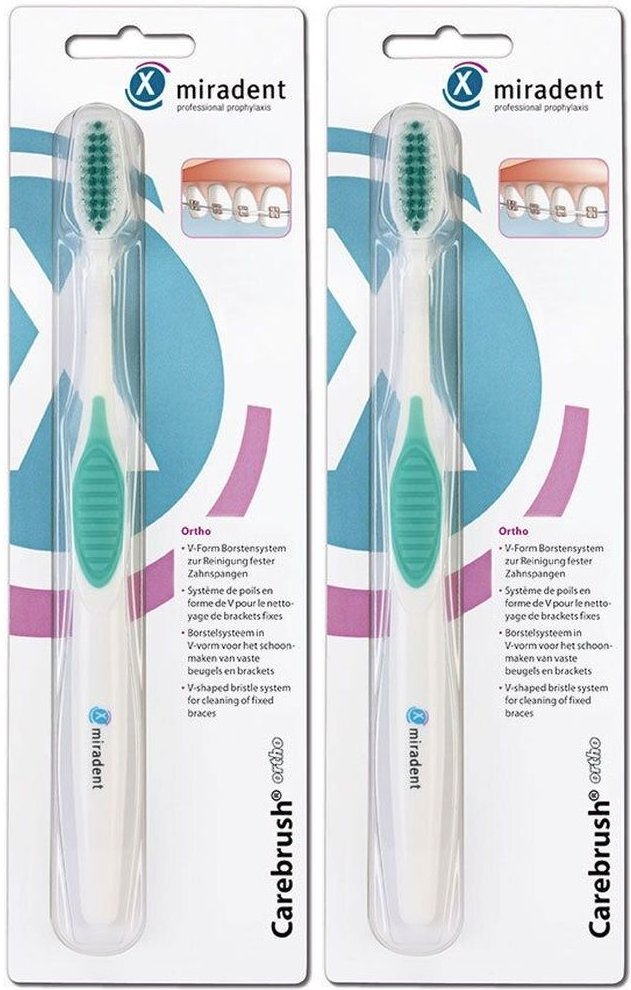 Miradent Carebrush Ortho x2 2x1 St Zahnbürste