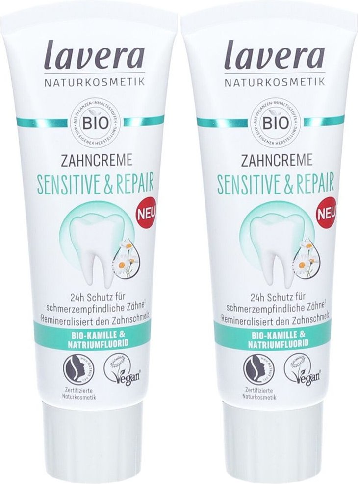 Lavera Zahncreme SEN & REP x2 2x75 ml