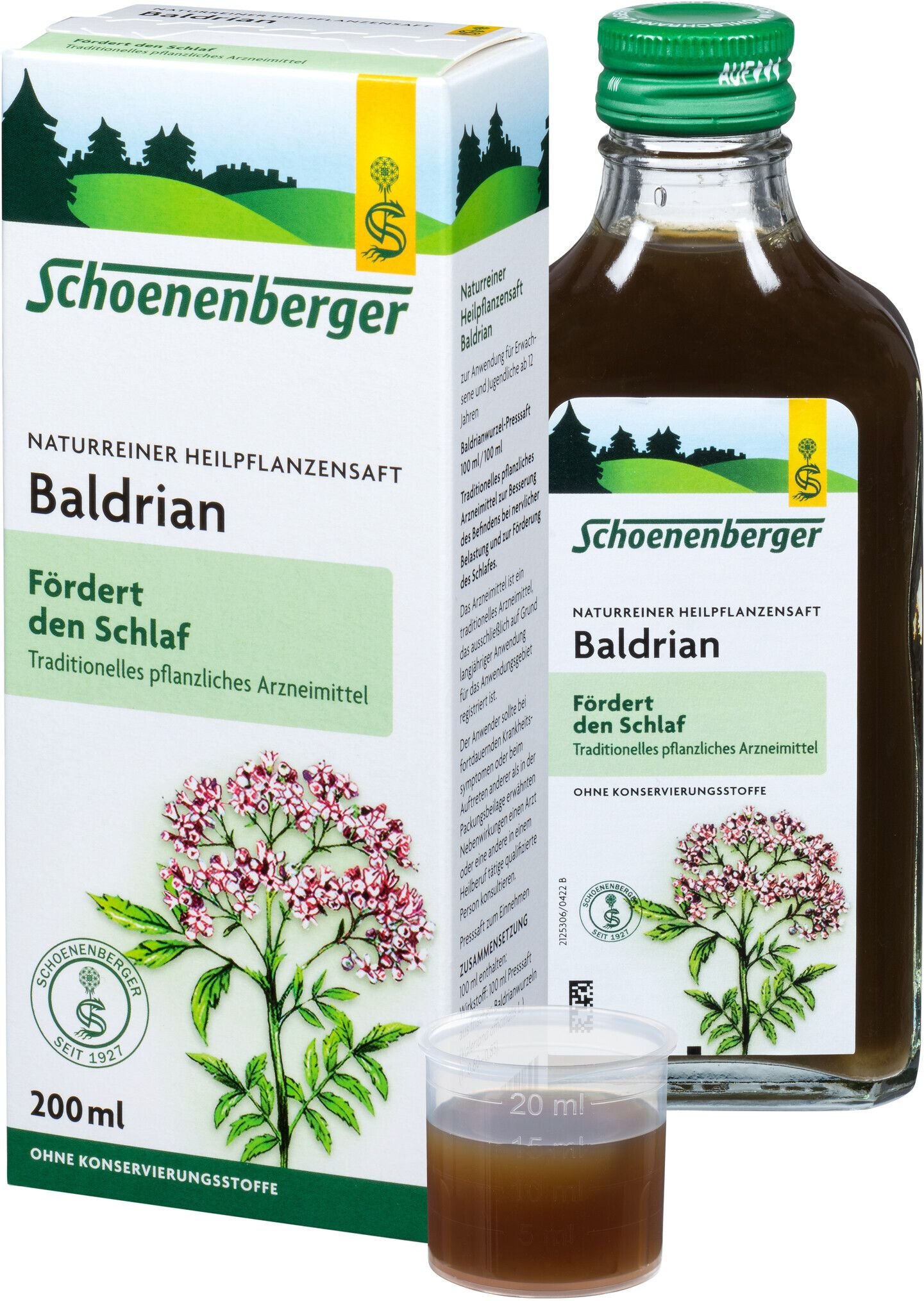 Baldrian Heilpflanzensäfte Schoenenberger 200 ml Saft