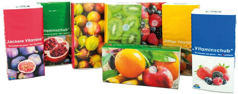 Thumbnail - Taschentücher Motiv Vitamine