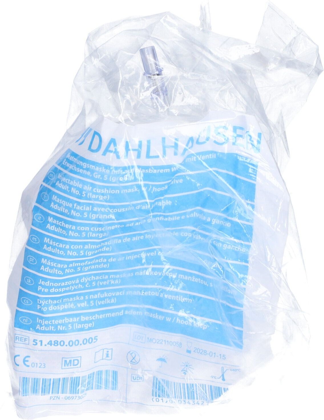 Beatmungsmaske Einmal mit Ventil Gr.5 1 St Gesichtsmaske