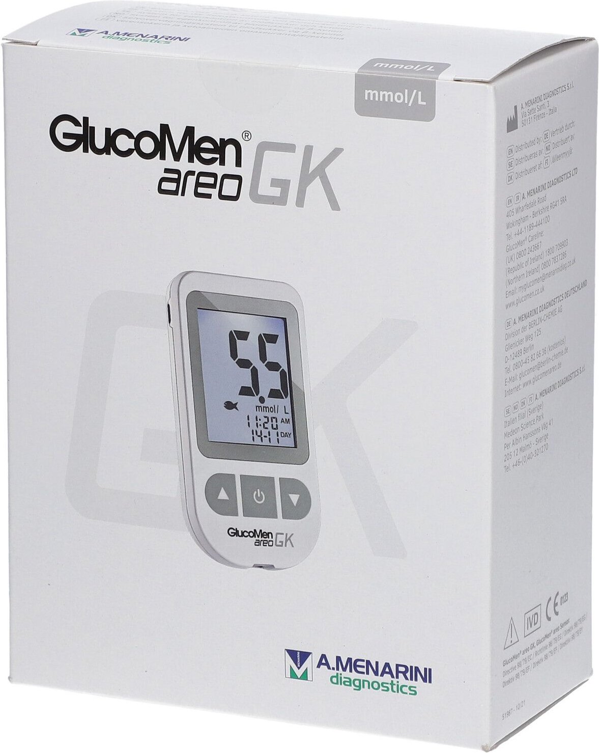 Glucomen areo GK Blutzucker- u.ß-Keton Set mmol/l 1 St Gerät
