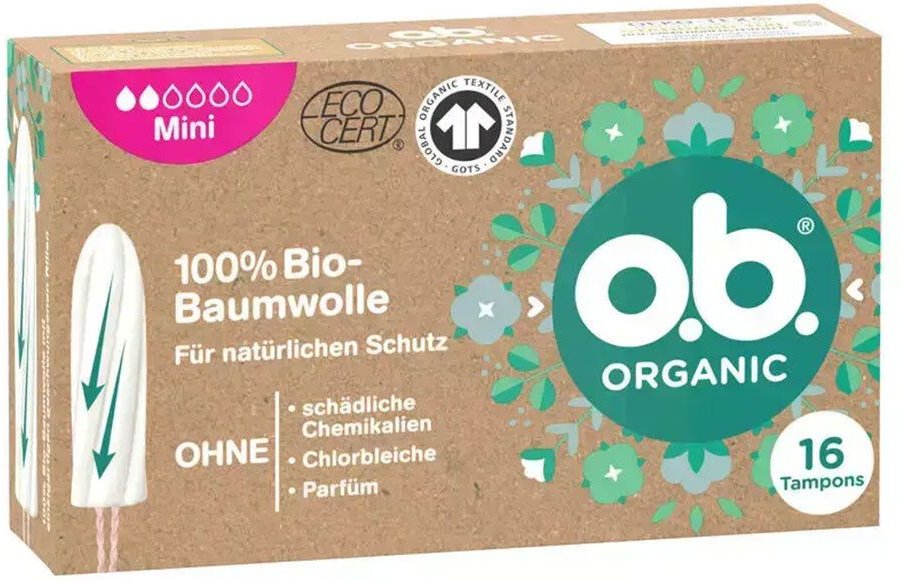 O.b. Tampons Organic mini 16 St Tampon