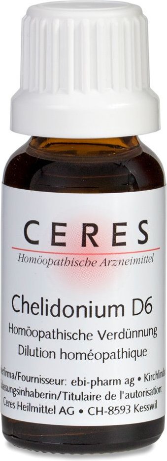 Ceres Chelidonium D 6 Dilution 20 ml