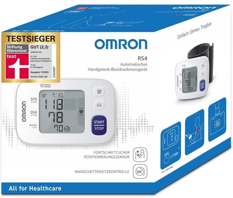 Omron RS4 Handgelenk Blutdruckmessgerät Hem-6181-D 1 St Gerät
