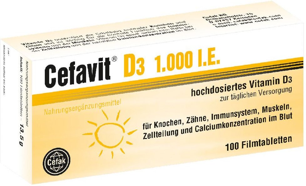 Cefavit D3 1.000 I.E. Filmtabletten