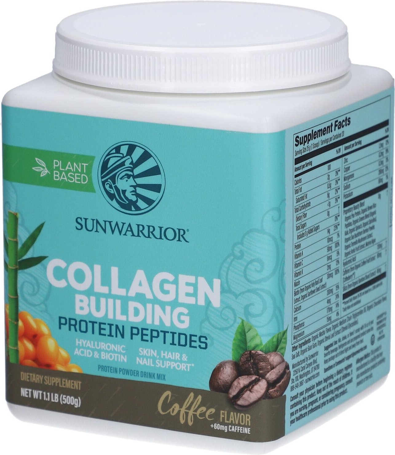Collagen Building Protein Peptides Coffee 500 g Pulver