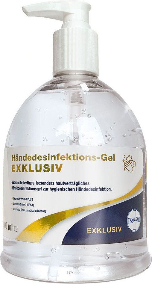 Händedesinfektion Gel Exklusiv Param 500 ml