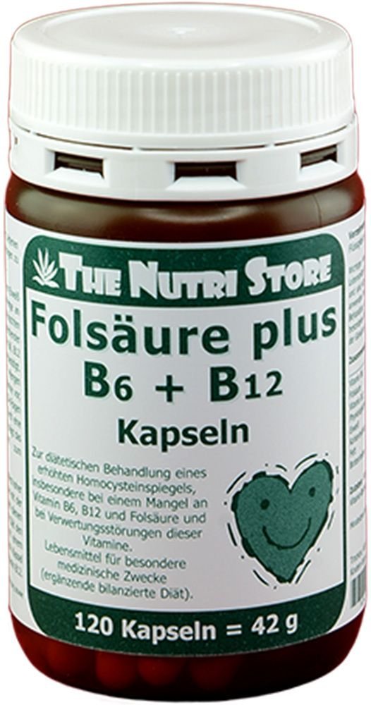 Thumbnail - Folsäure+B12+B6 Kapseln 120 St