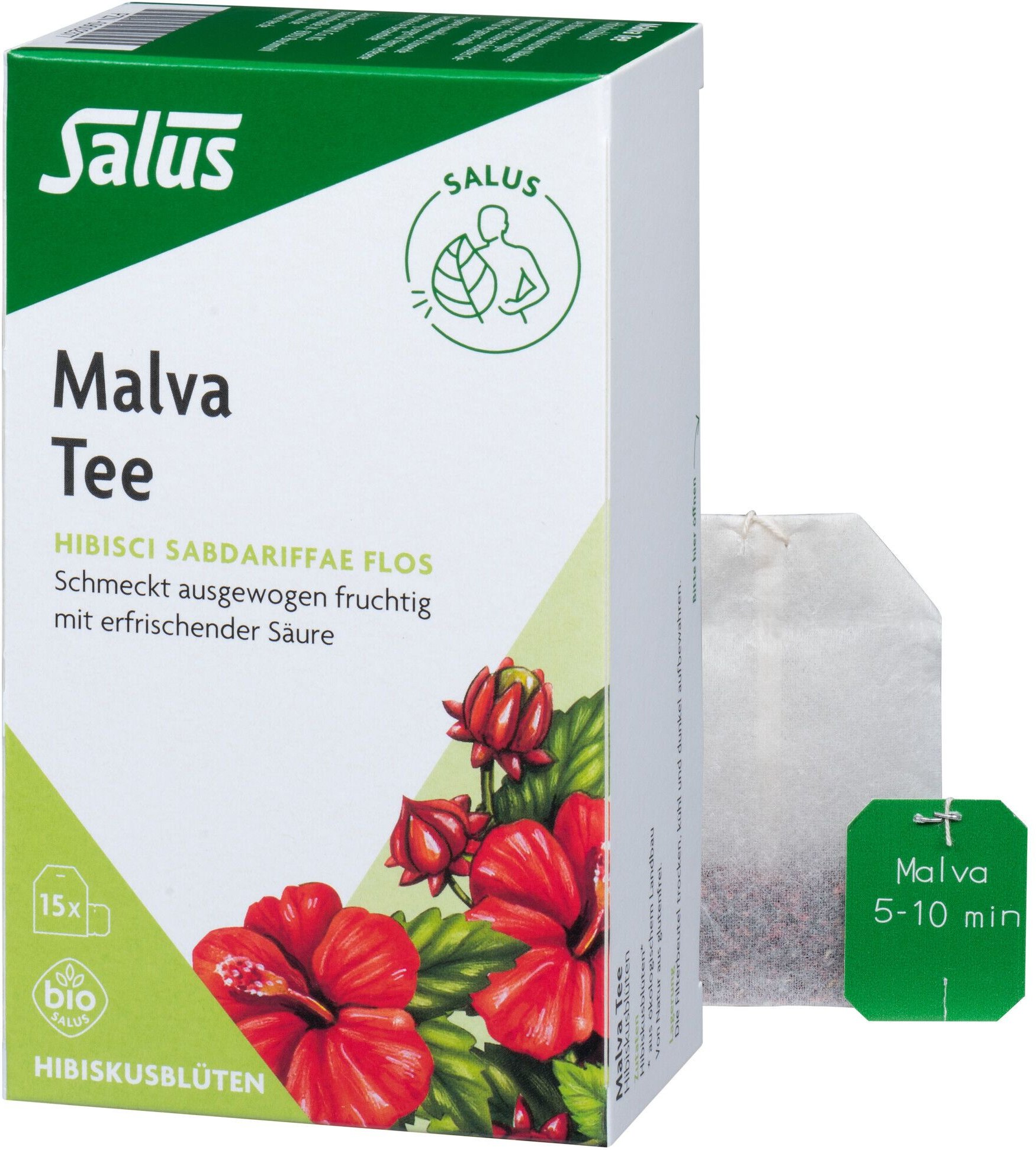 Thumbnail - Malvatee Hibiskusblütentee Bio Salus Filterbeutel 15 St