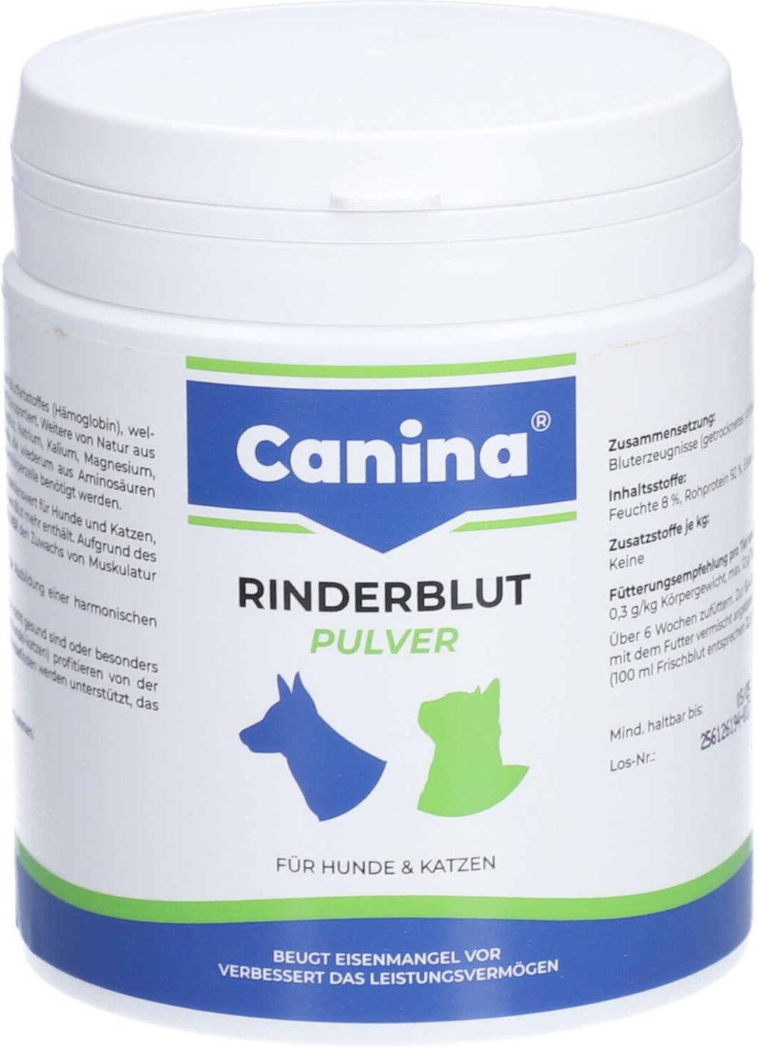 Rinderblut Pulver f.Hunde/Katzen 250 g