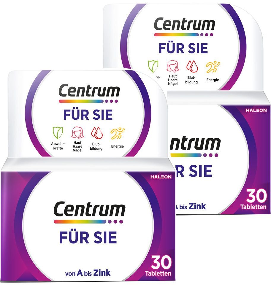 Thumbnail - Centrum® Für Sie, Nahrungsergänzungsmittel 2x 2x30 St Tabletten