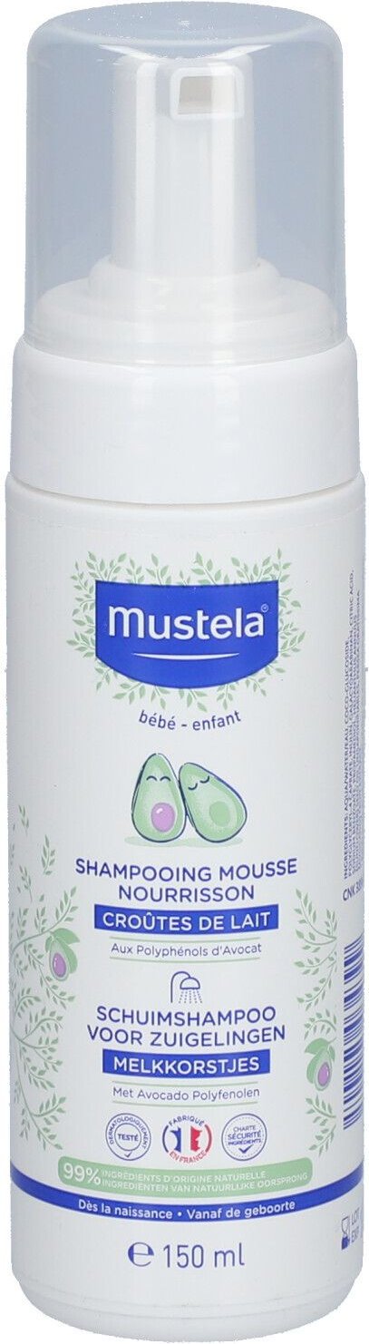 Mustela Baby Schuimshampoo voor Zuigelingen 150 ml Shampoo
