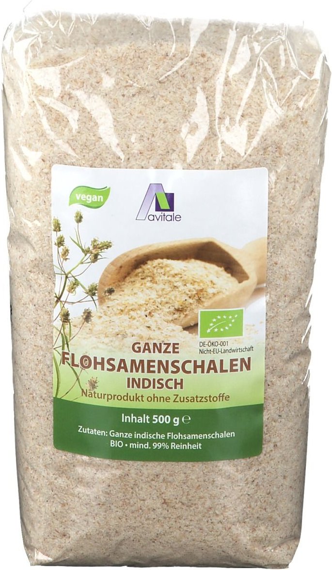 Flohsamenschalen indisch Bio 500 g Samen