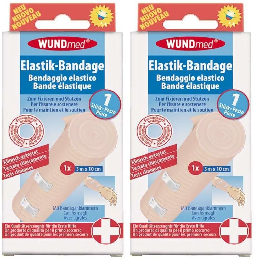 Elastik Bandage 3Mx10CM x2 2x1 St Bandage(s)