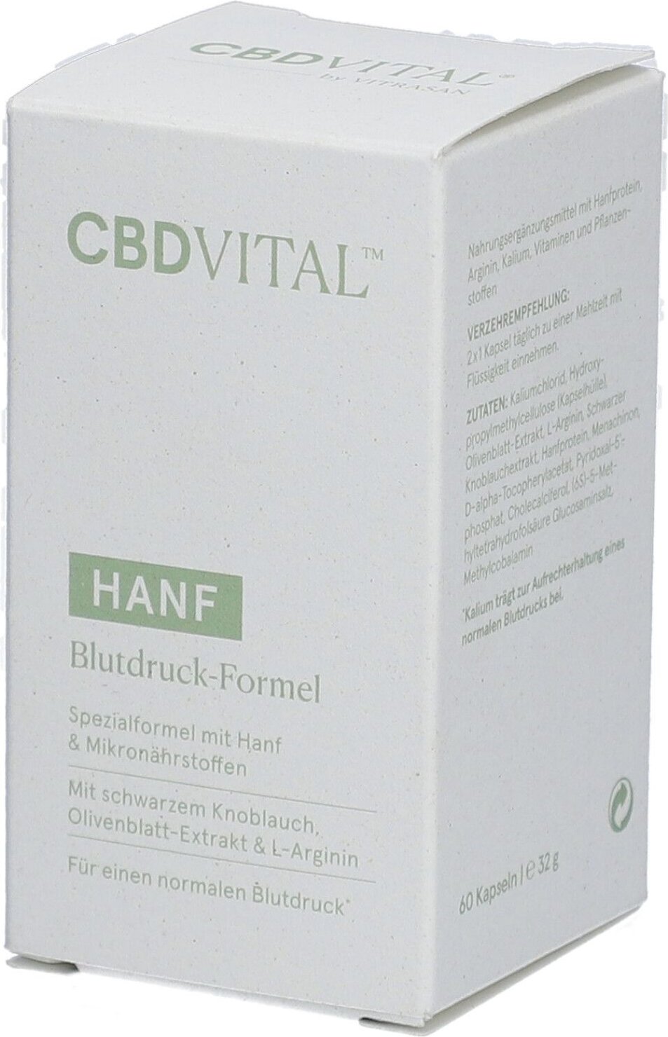 CBD Vital Hanf Blutdruck Formel Kapseln 60 St