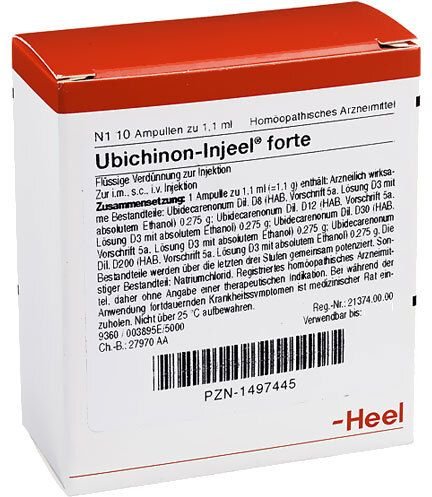 Ubichinon Injeel forte Ampullen 10 St