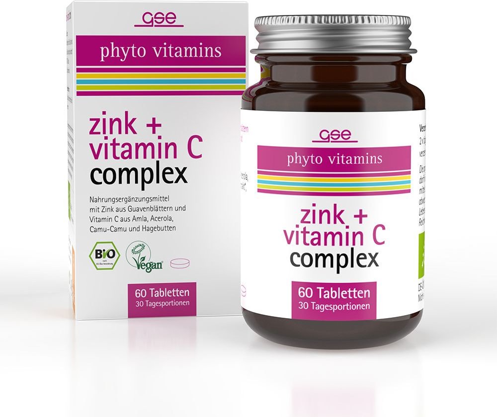 GSE Zink + Vitamin C Compl Bio 60 St Tabletten