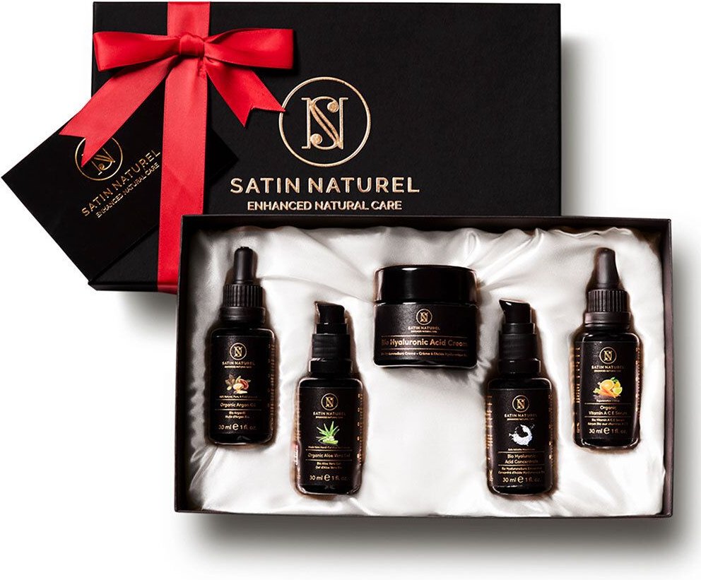Satin Naturel Bio Anti-Aging Geschenkset Frauen 5x30 ml Kombipackung