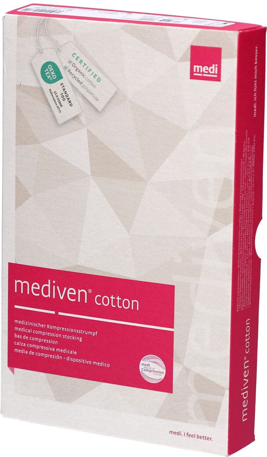 Mediven Cotton Ccl1 Ad O.t. Caramel M2 1paar 1 St Strümpfe