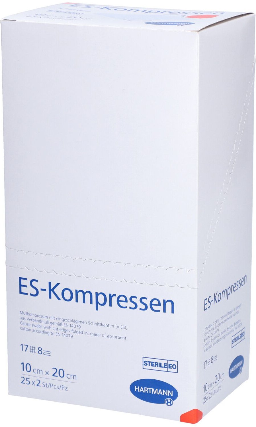 Es-Kompressen steril 10x20 cm 8fach 25x2 St Kompressen