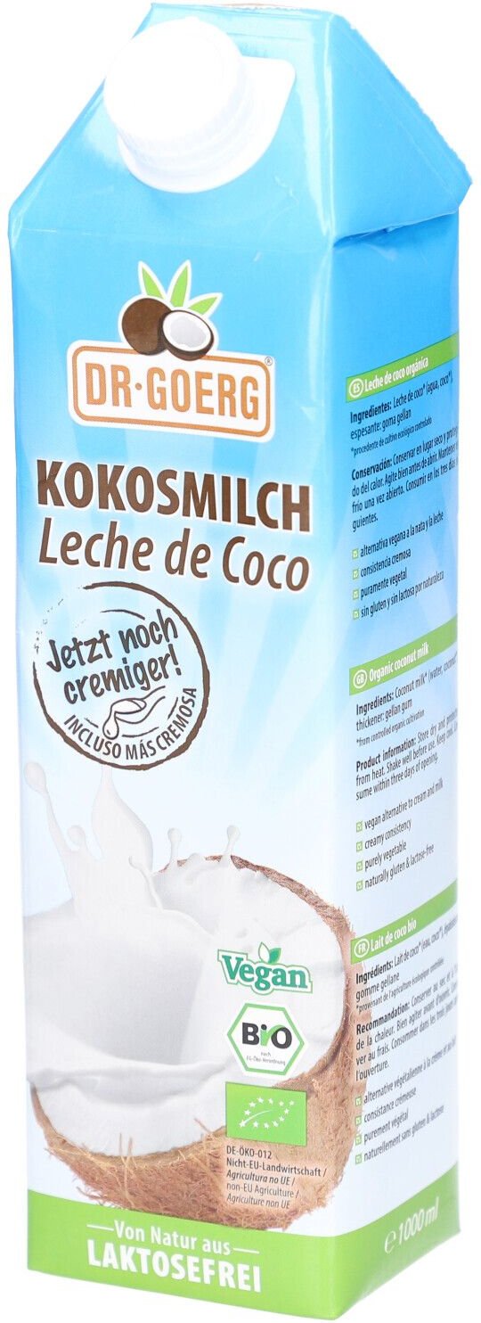 Bio-Kokosmilch 1000 ml Milch