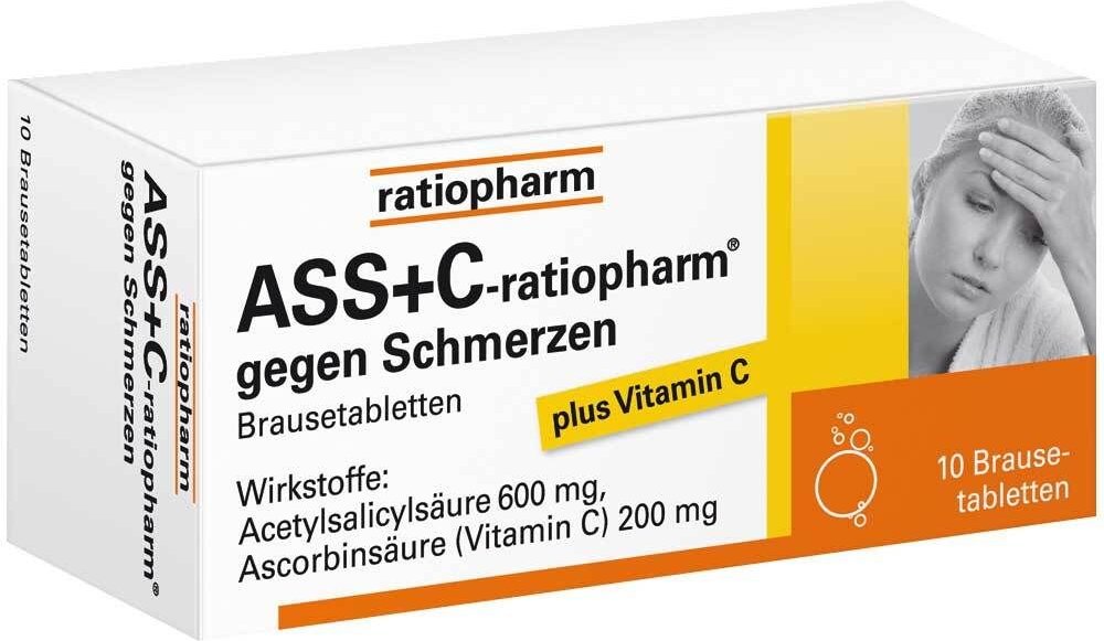 ASS + C ratiopharm gegen Schmerzen Brausetabletten
