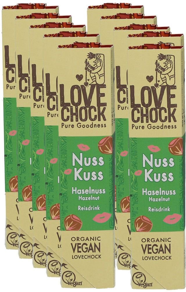 Lovechock Nuss Kuss x10 10x40 g Schokolade