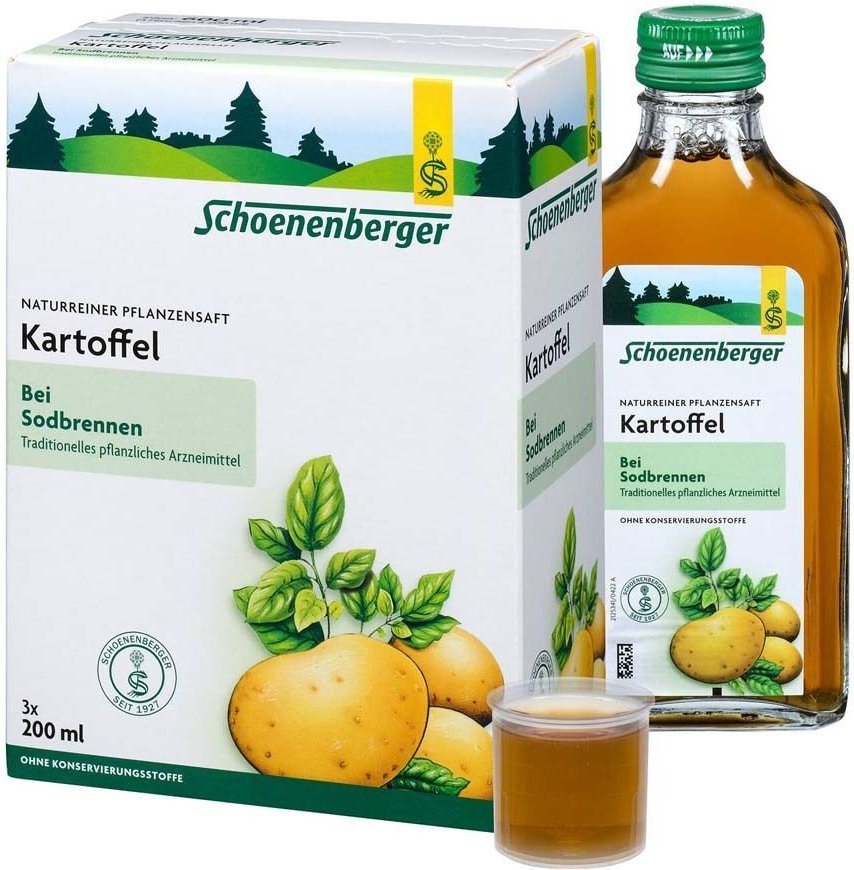 Kartoffelsaft Schoenenberger Heilpflanzensäfte 3x200 ml Saft