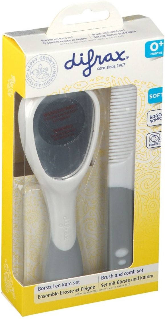 Difrax Borstel En Kam Dlx Set 1 St