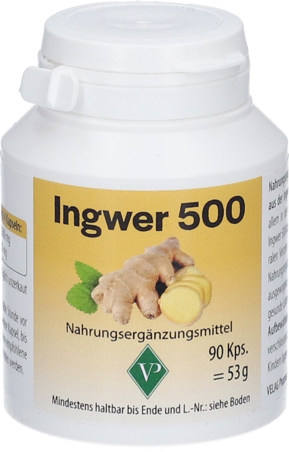 Ingwer 500 Kapseln 90 St