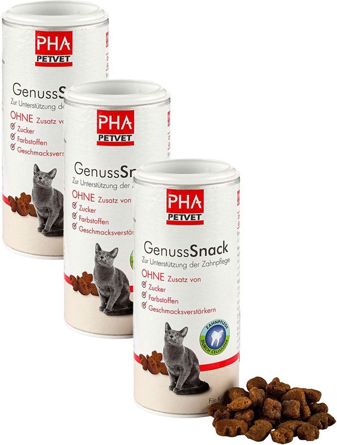 PHA GenussSnack für Katzen 3er-Pack 3x50 g Pellets